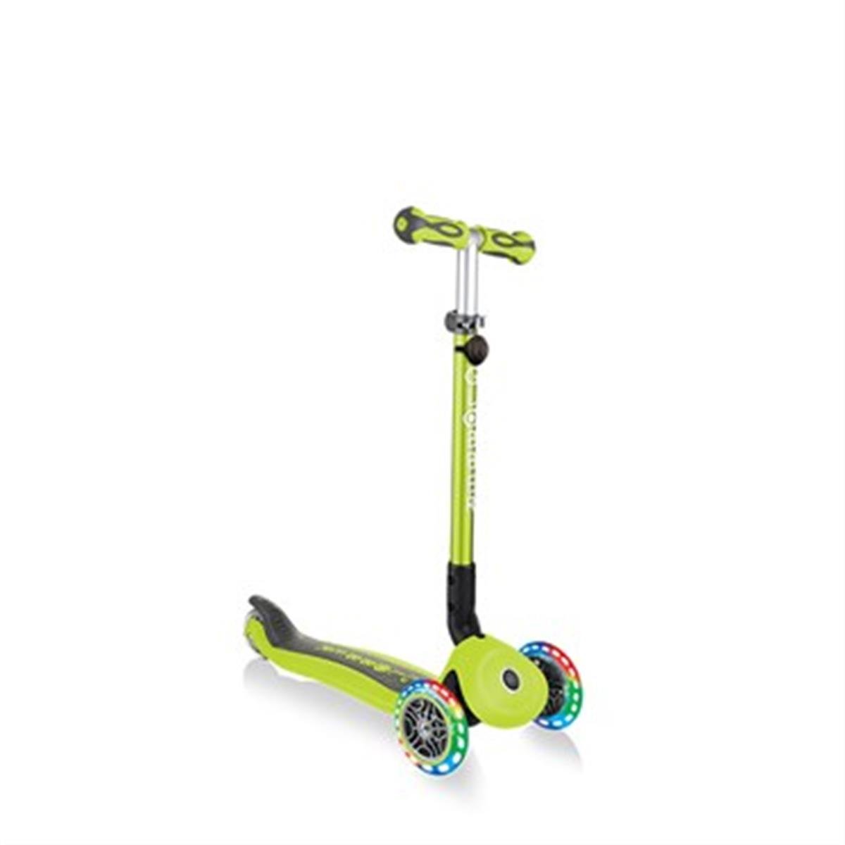 Globber Go Up Deluxe Işıklı Scooter-Yeşil