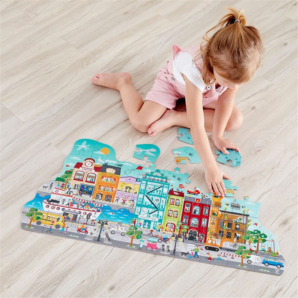 Hape-Puzzle Hareketli Şehir Yapbozu