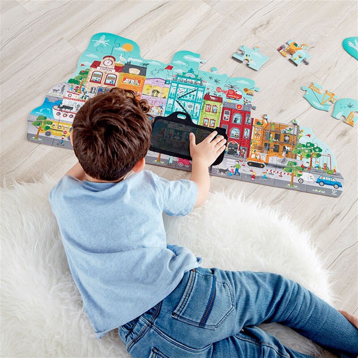 Hape-Puzzle Hareketli Şehir Yapbozu