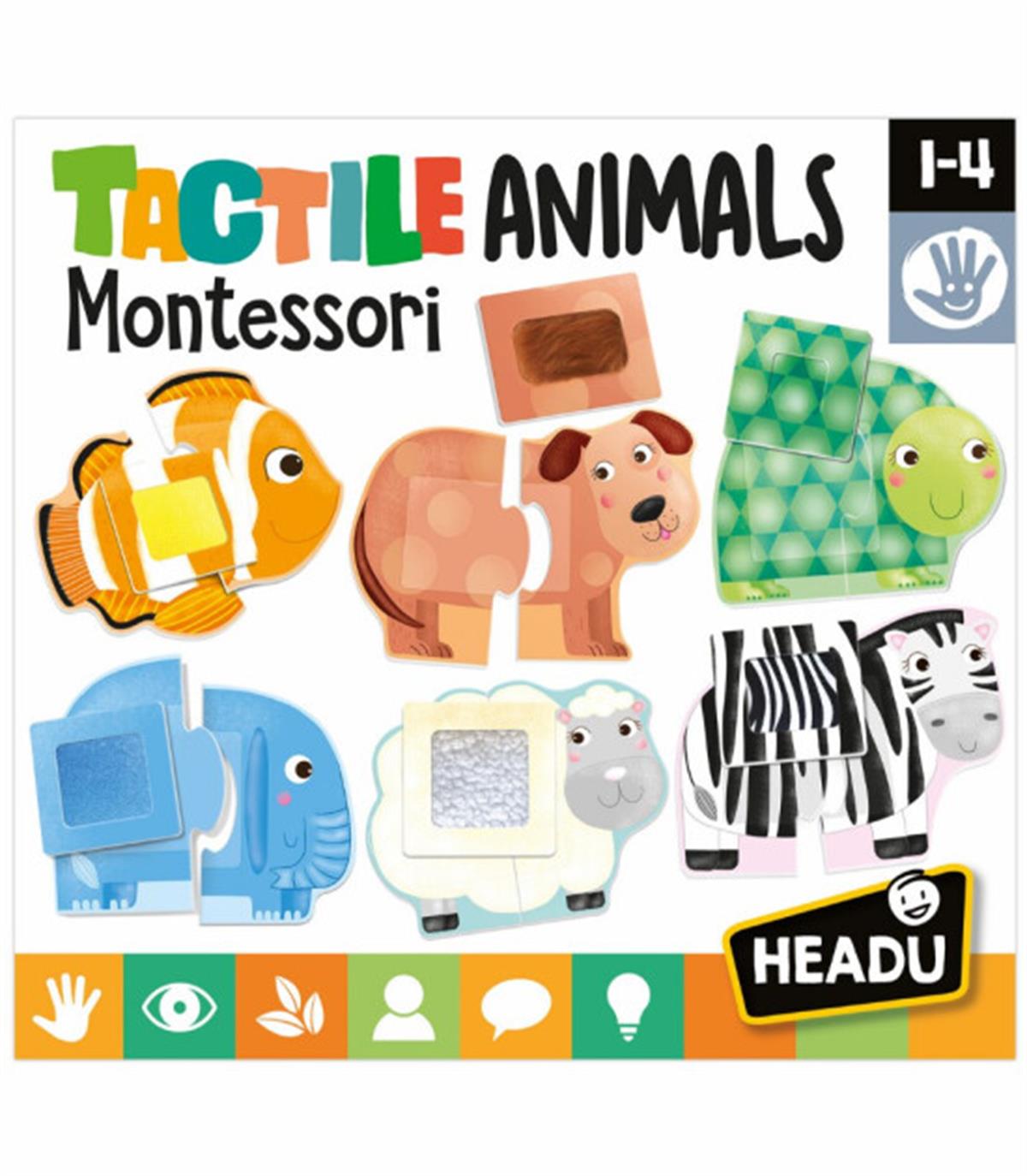 Headu - Tactile Animals Montessori(1-4 yaş)