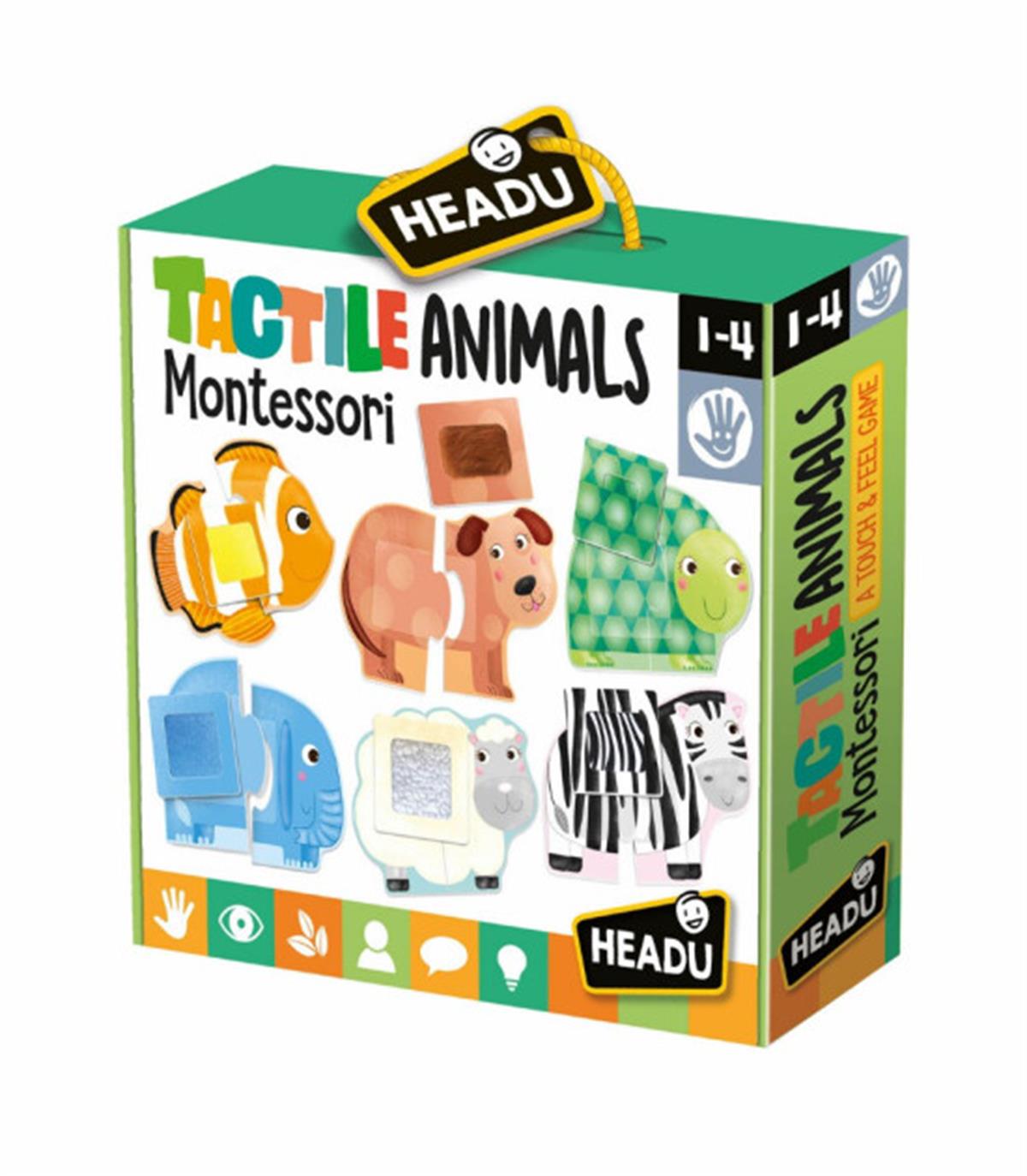 Headu - Tactile Animals Montessori(1-4 yaş)