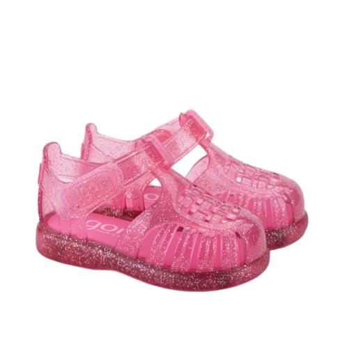İgor Tobby Gloss Glitter Sandalet-Fuşya