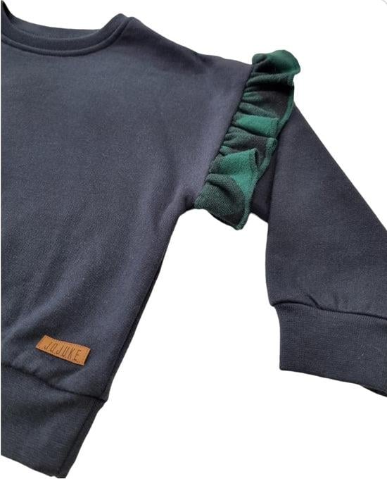 Jojuke-Lacivert Ekoseli Sweatshirt