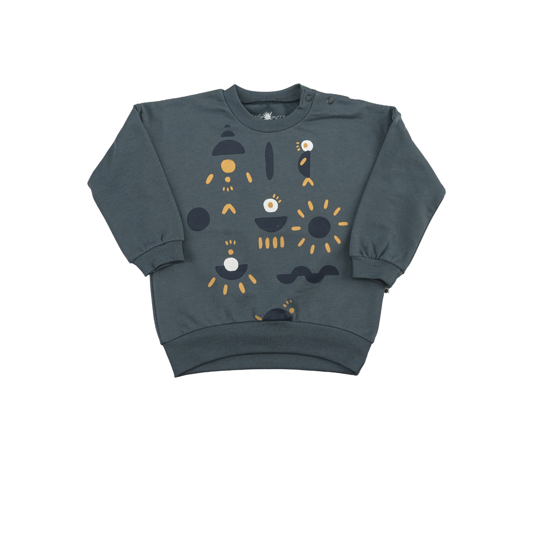 Little Yucca-Grow Sweatshirt-Koyu Mavi