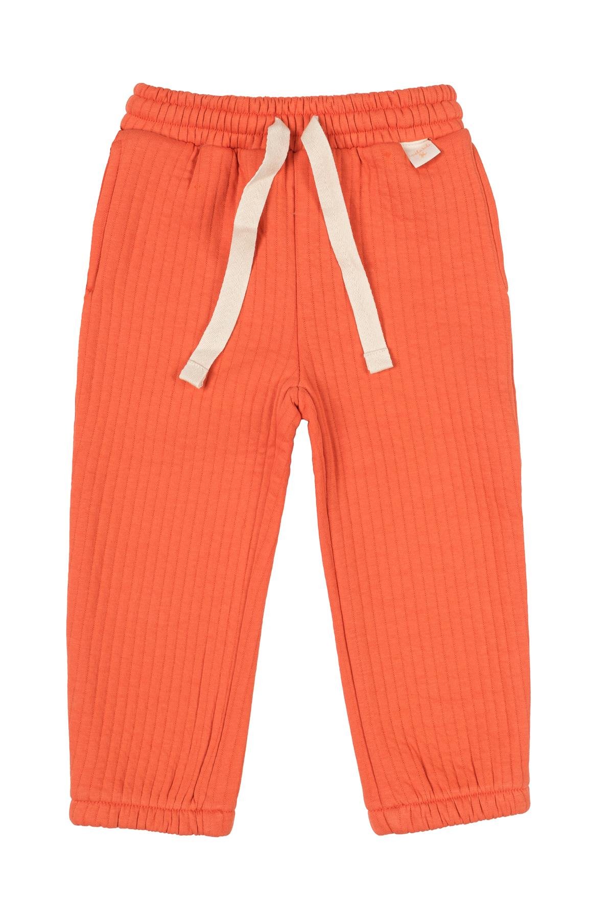 Mielakids-Kapitone Jogger Pantolon-Turuncu