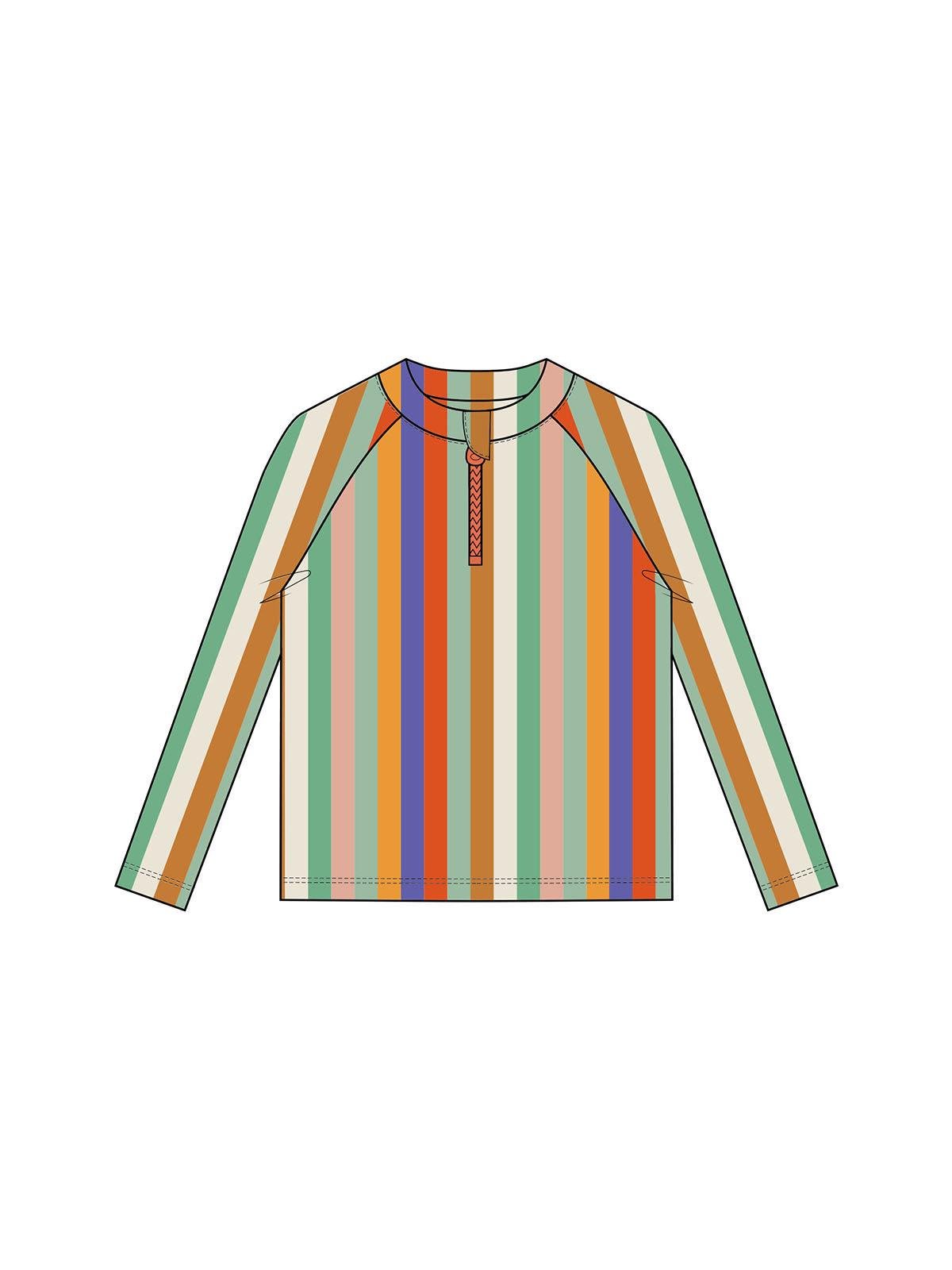 Mielakids Uzun Kollu Mayo Set-Candy Stripes