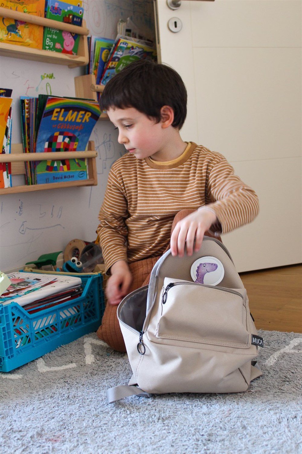 MUCA Mini Gogi Çocuk Sırt Çantası-Bej