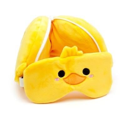 Relaxeazzz Seyahat Yastığı ve Göz Maskesi-Duck