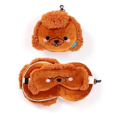 Relaxeazzz-Seyahat Yastığı ve Göz Maskesi-Adoramals Gigi the Toy Poodle