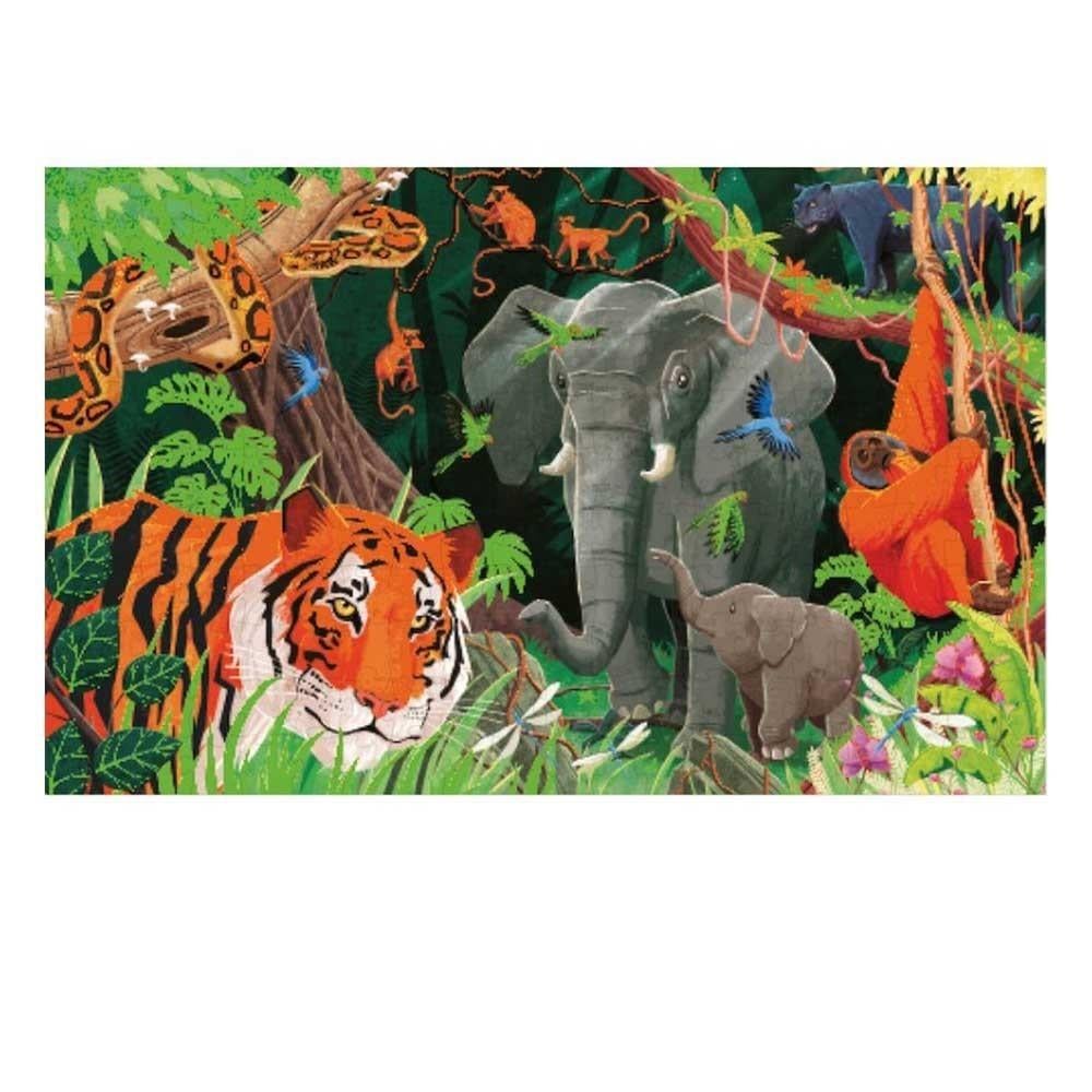 Sassi-Dünyayı Koru-Orman-İkisi Bir Arada Puzzle Ve Kitap