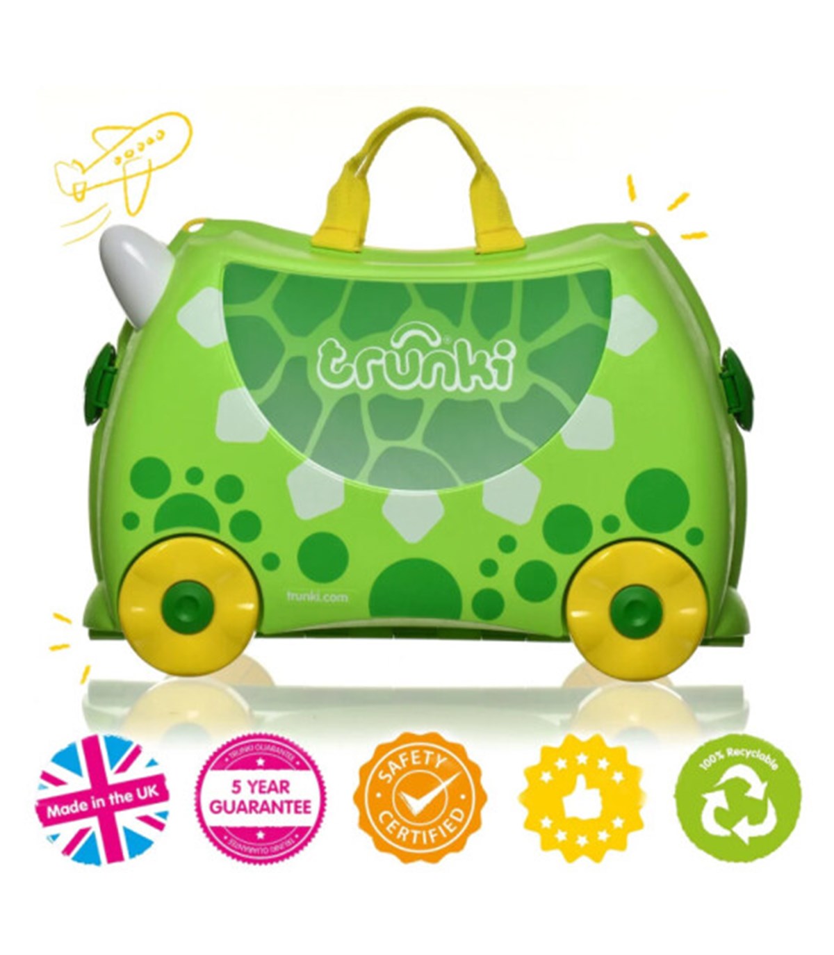 Trunki Çocuk Bavulu-Dinosaur Dudley