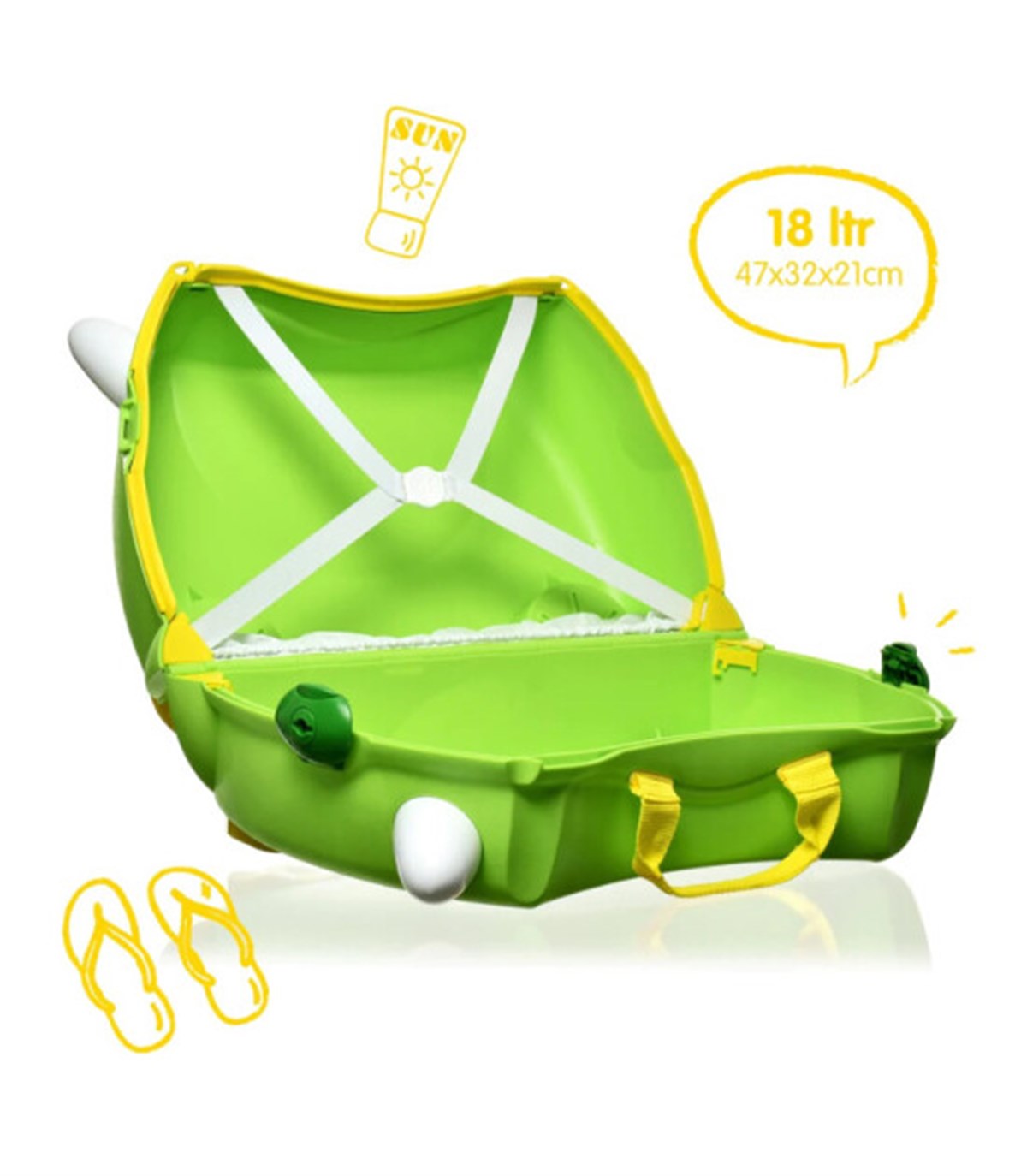 Trunki Çocuk Bavulu-Dinosaur Dudley