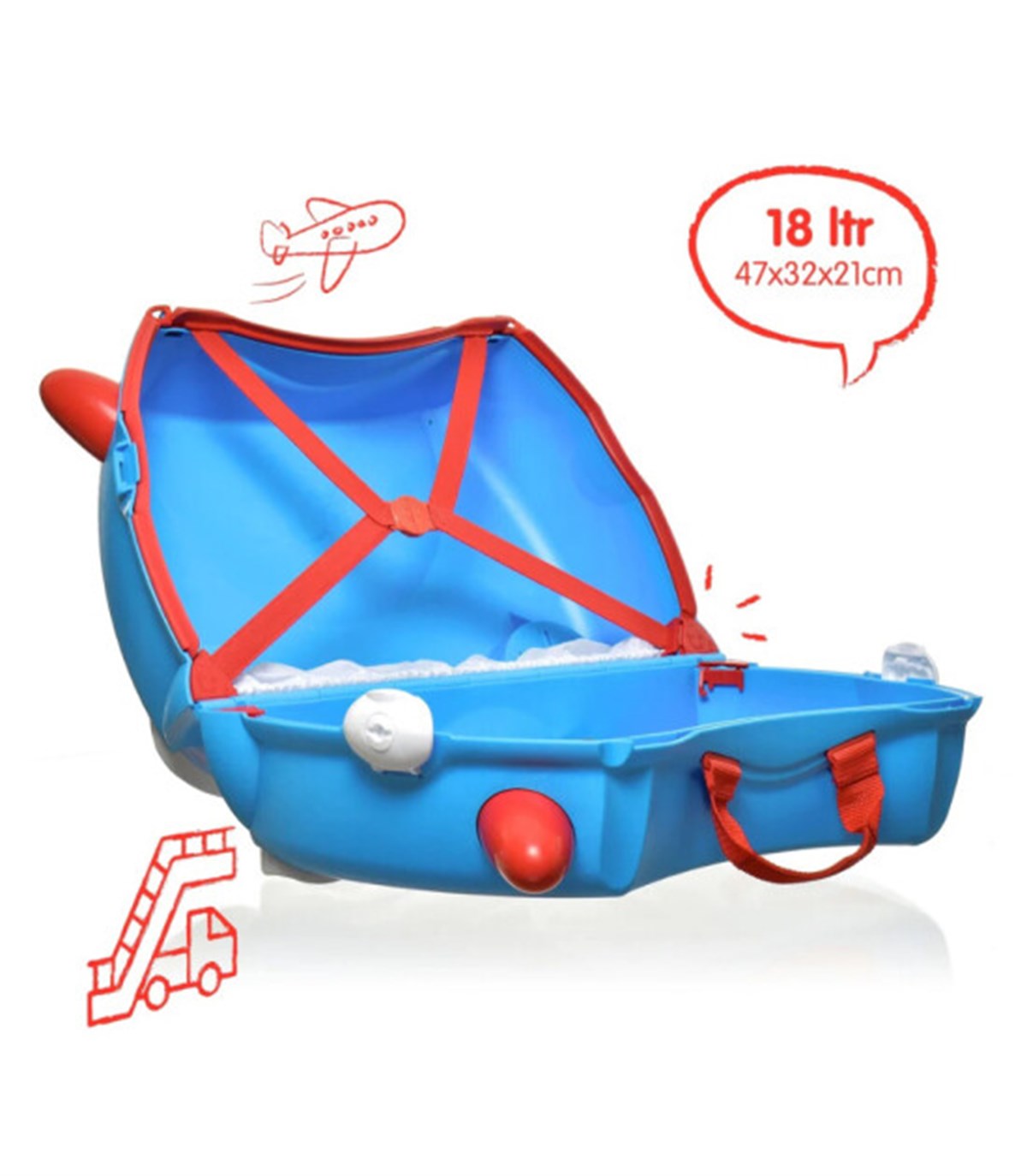 Trunki Çocuk Bavulu-Plane Amelia