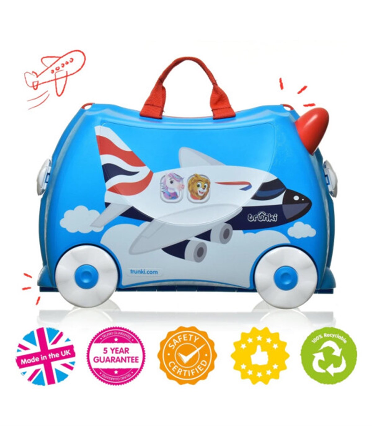 Trunki Çocuk Bavulu-Plane Amelia