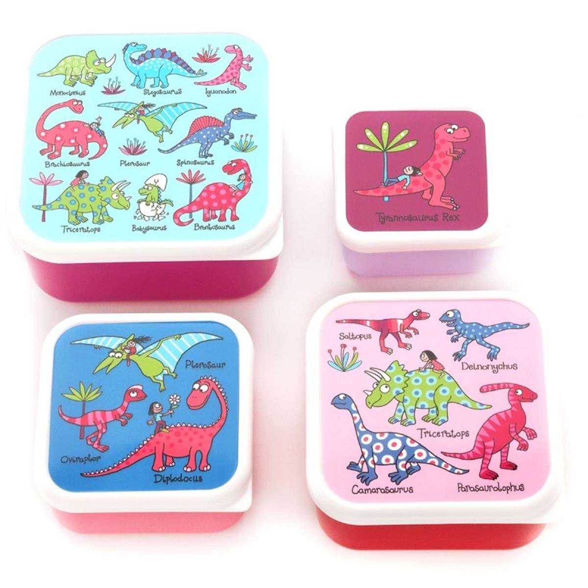 Tyrrell Katz 4'lü Beslenme Kutusu-Pink Dino