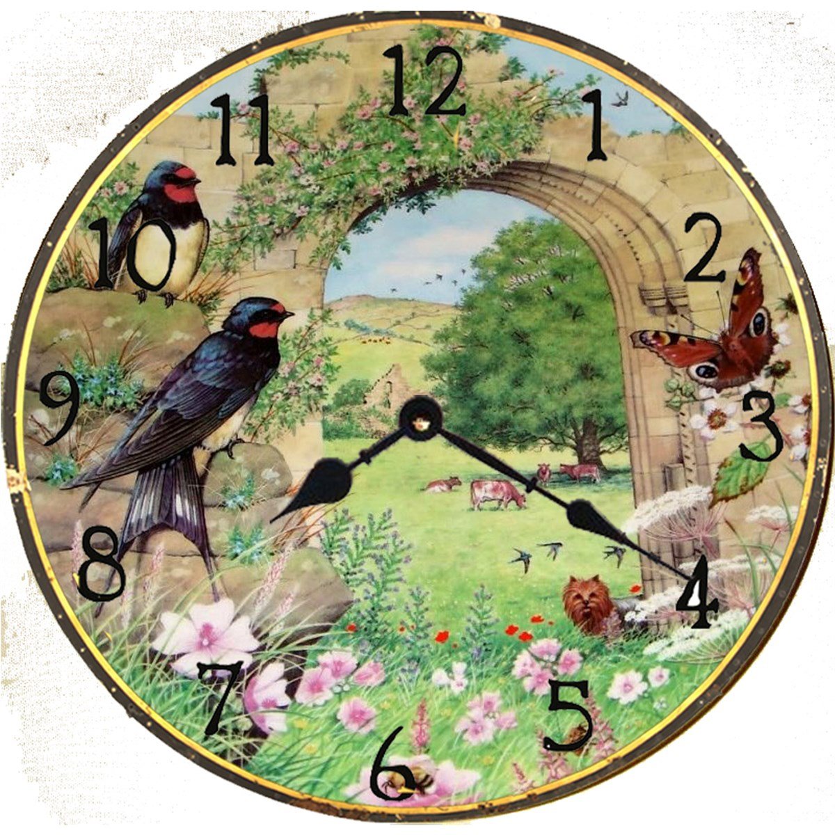 Ahşap Retro Duvar Saati 