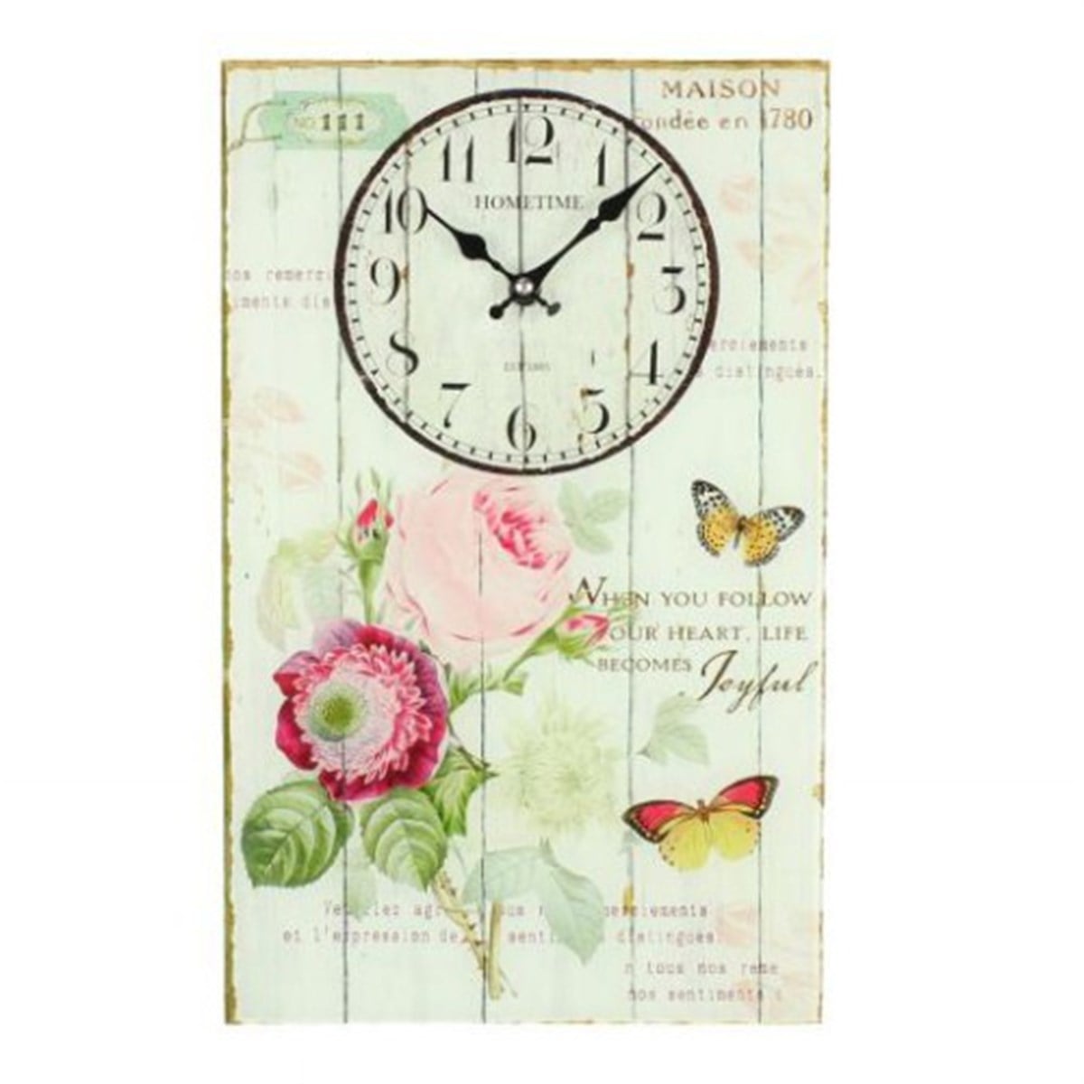 Ahşap Retro Duvar Saati 