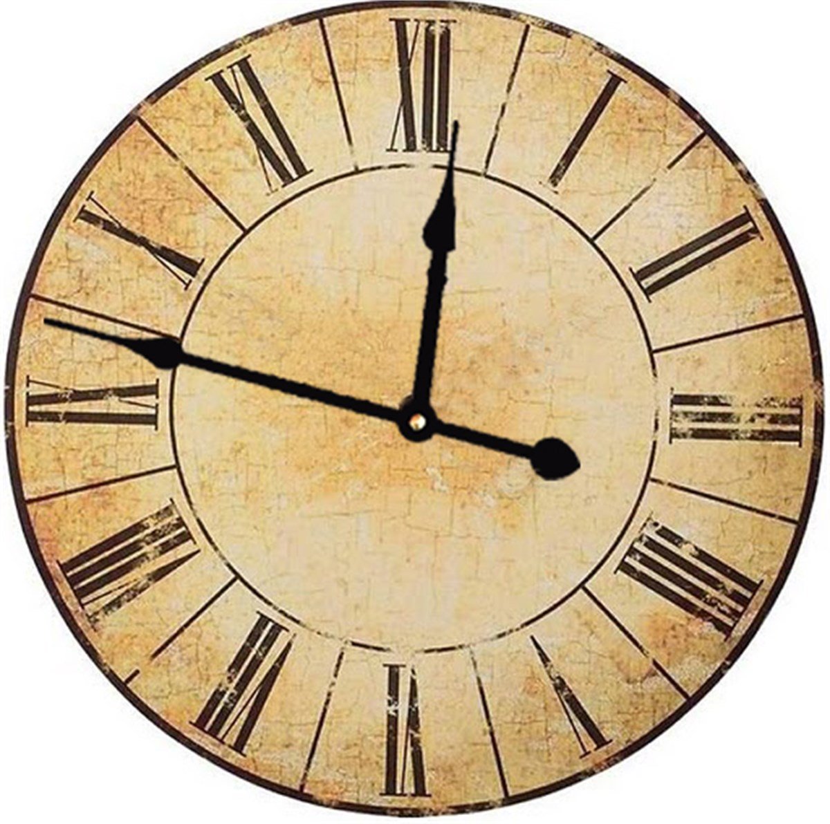 Ahşap Retro Duvar Saati 