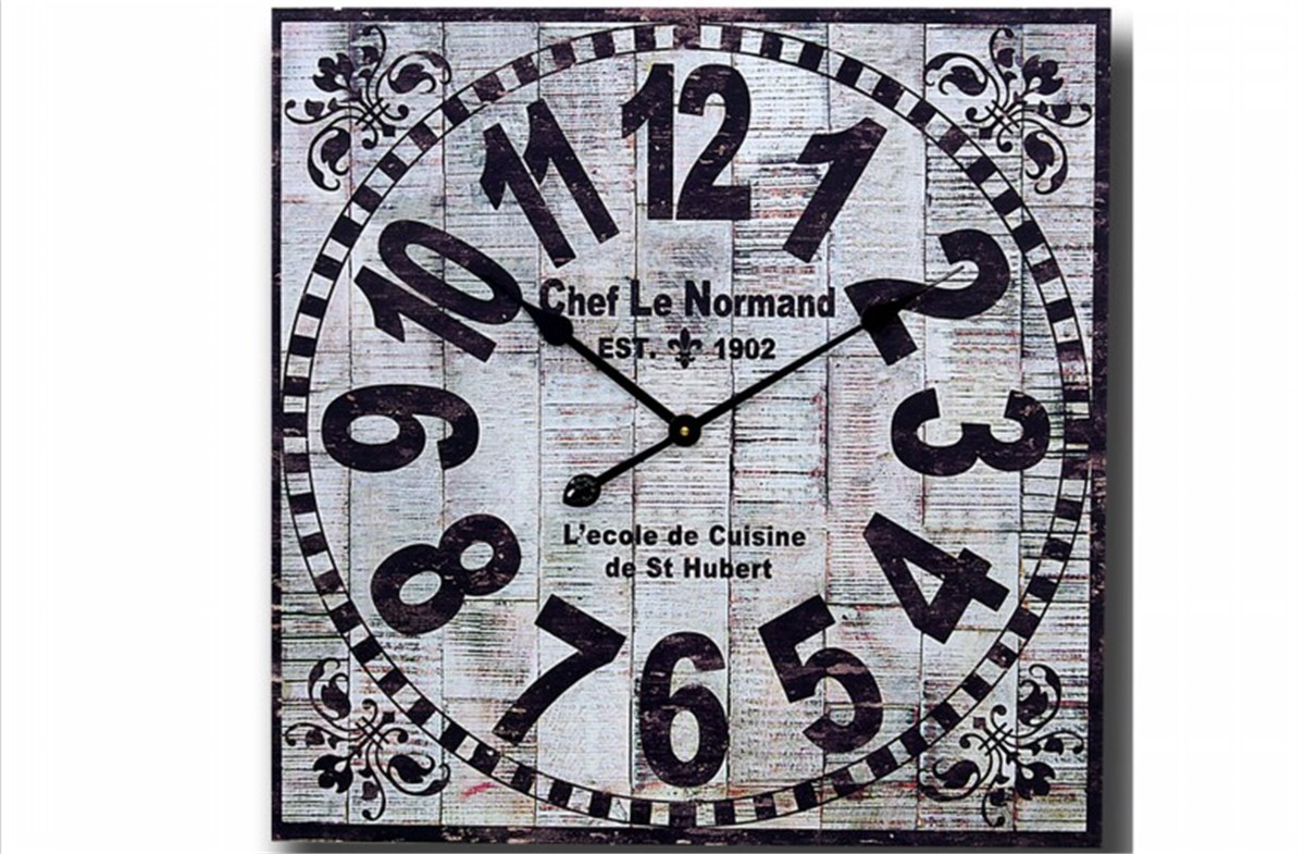 Ahşap Retro Duvar Saati 