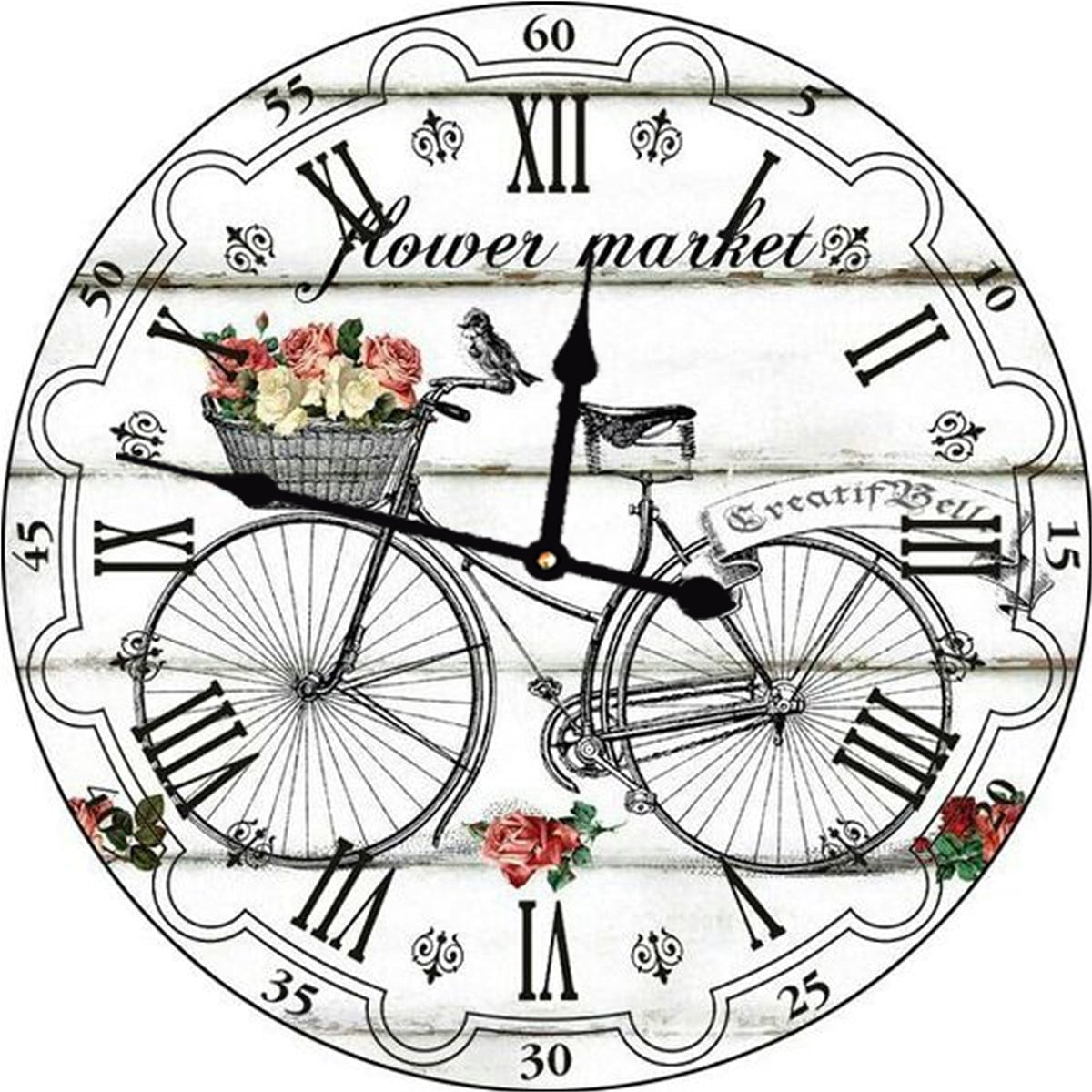 Ahşap Retro Duvar Saati 