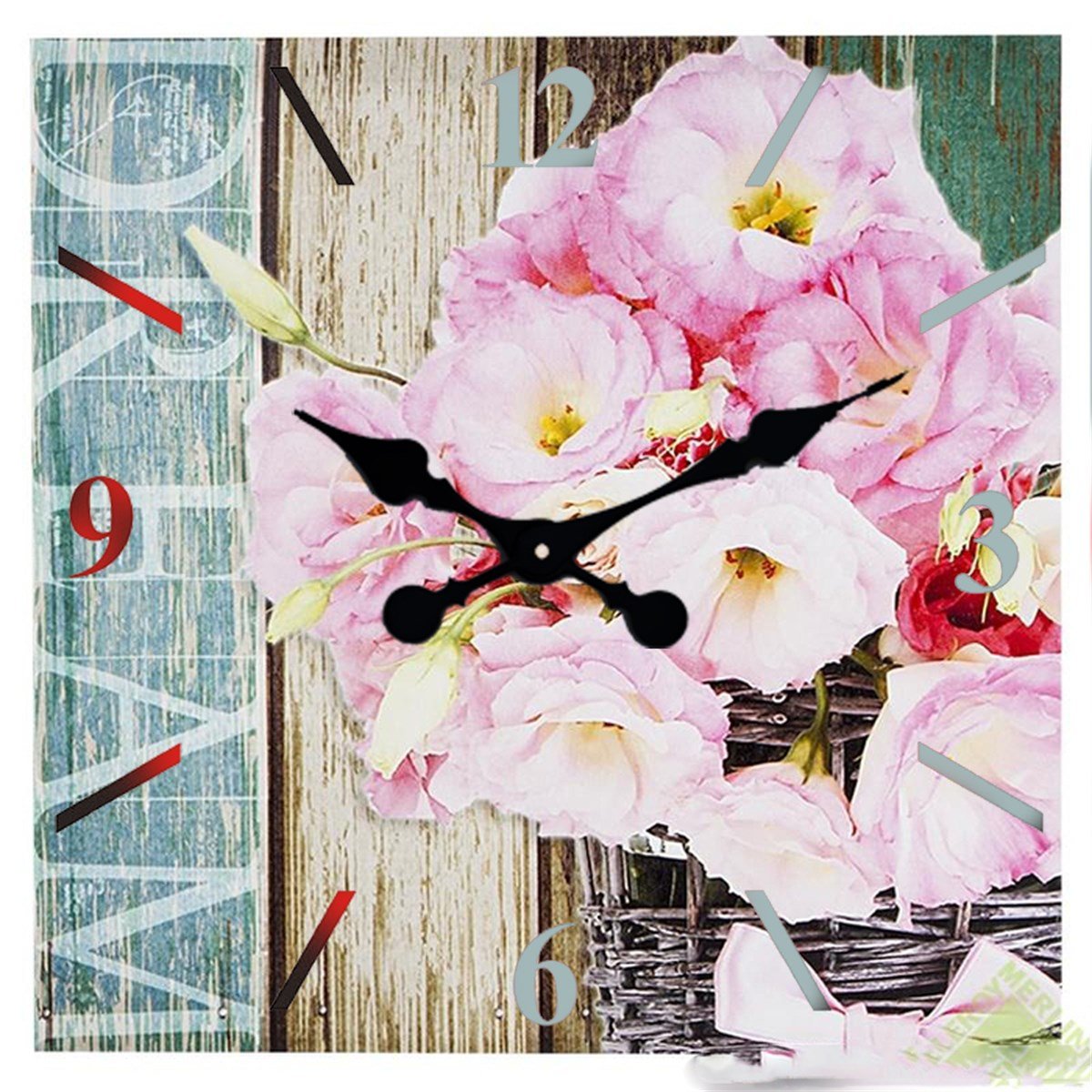 Ahşap Retro Duvar Saati 