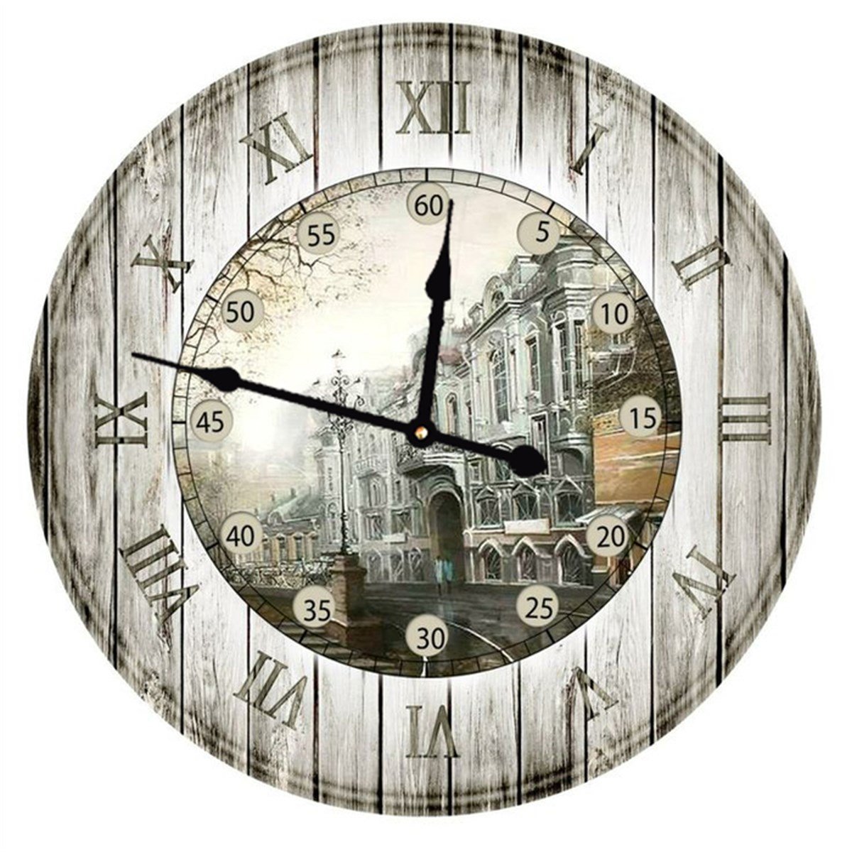 Ahşap Retro Duvar Saati 