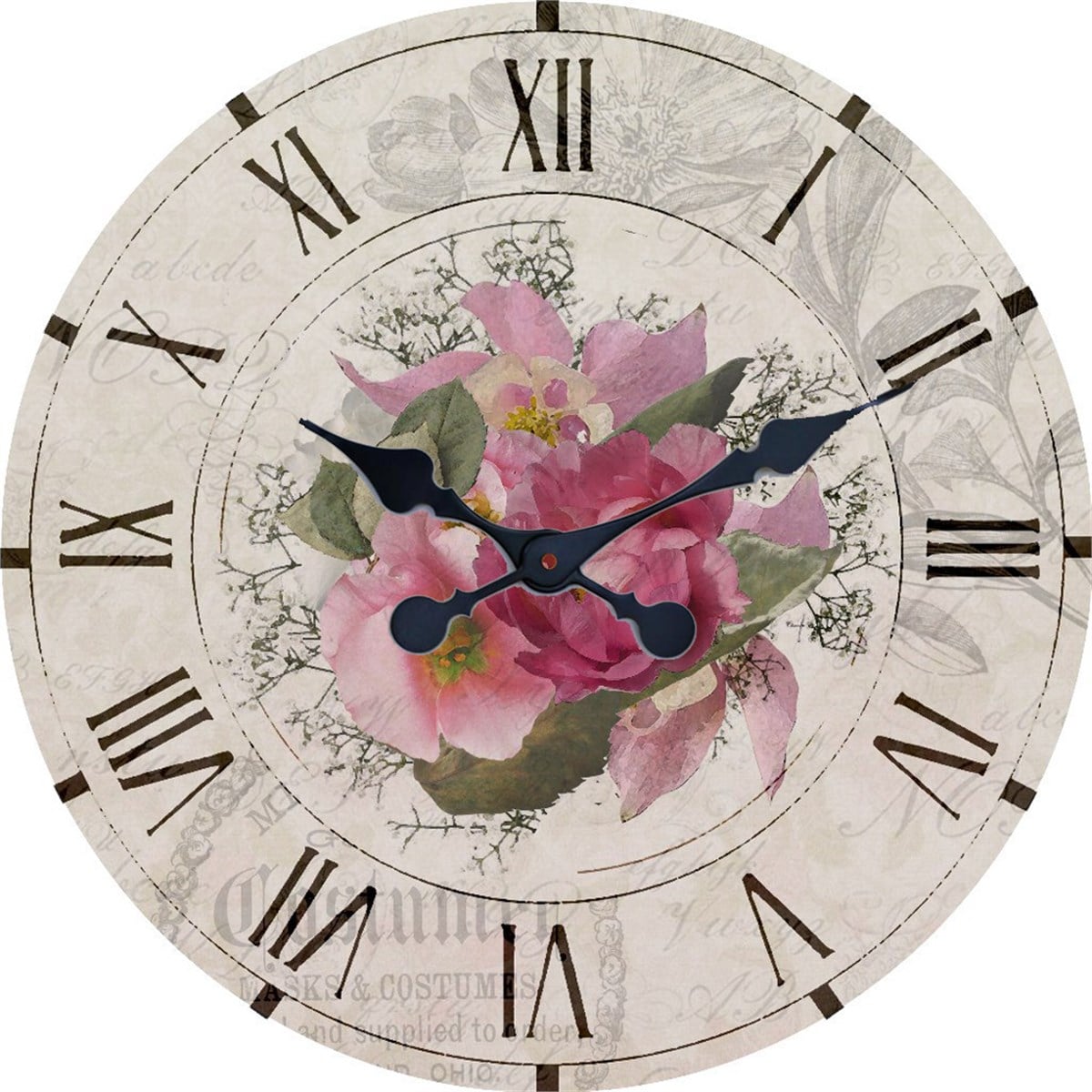 Ahşap Retro Duvar Saati 