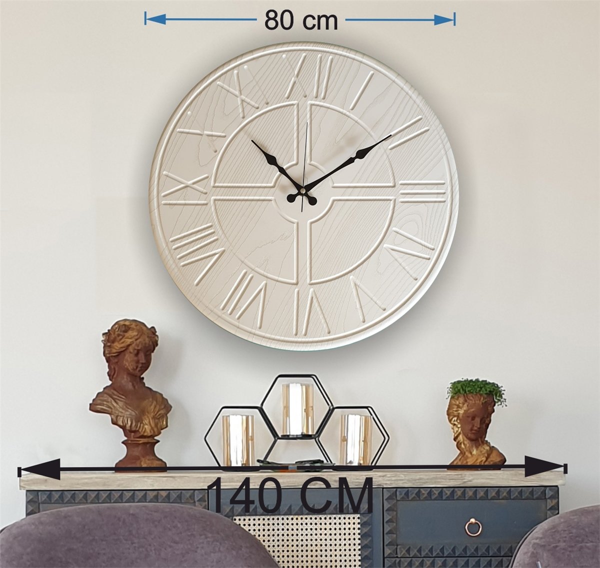 Markakanvas  Duvar Saati (Çap 50 cm - 80 cm )