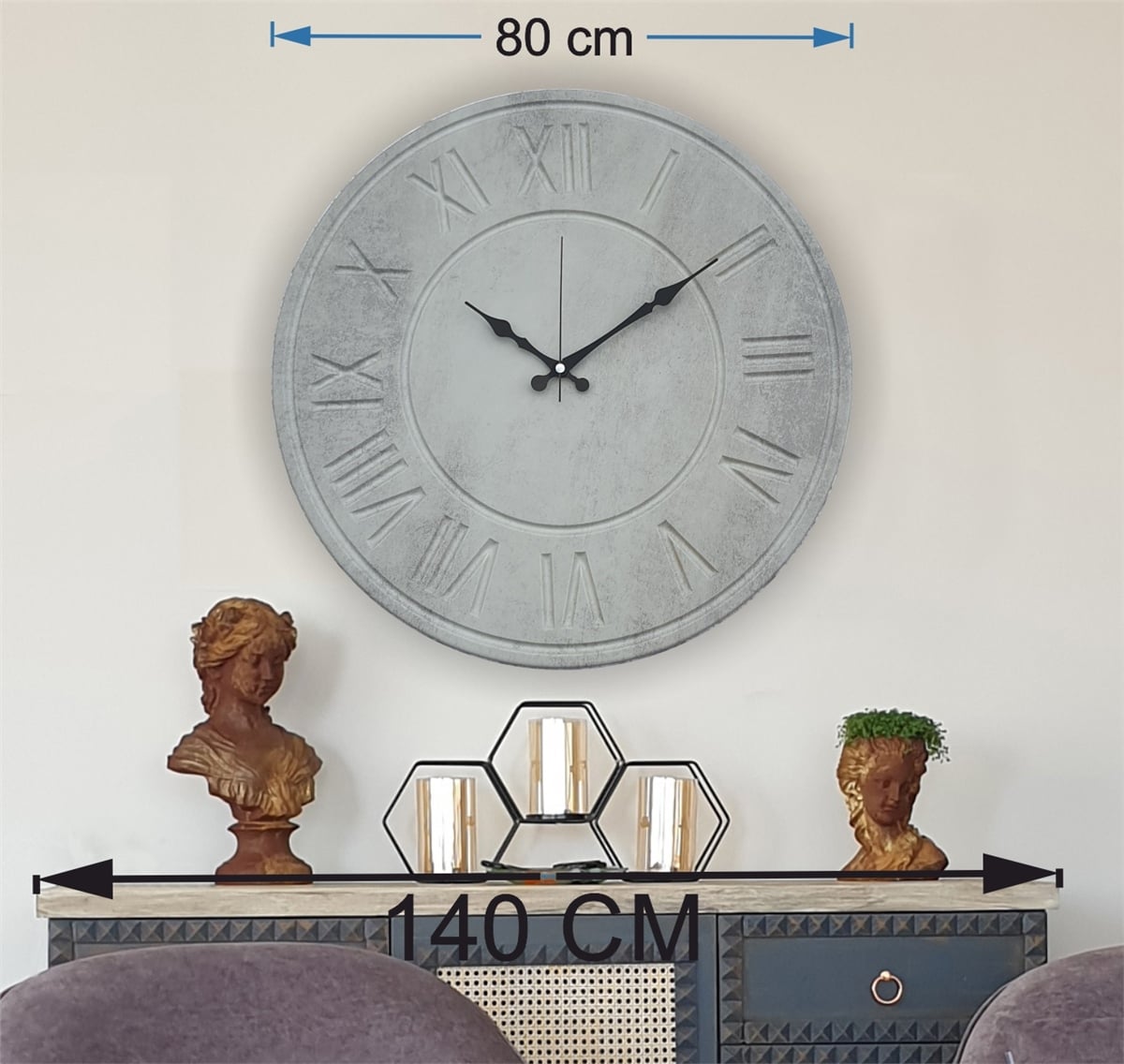 Markakanvas  Duvar Saati (Çap 50 cm - 80 cm )