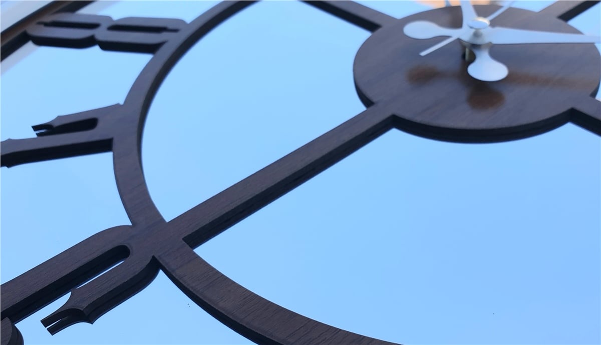 Markakanvas Beyaz Renk Metal Kasalı Aynalı   Duvar Saati Çap 40 cm - Çap 50 cm