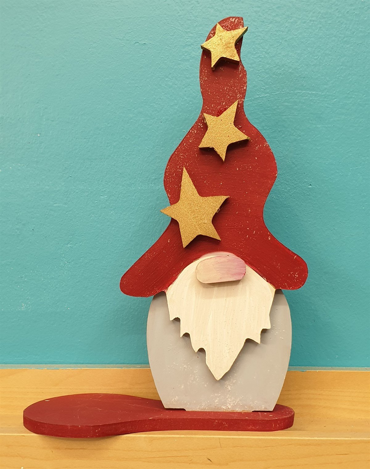 Markakanvas Dekoratif Yeniyıl,Yılbaşı Noel Baba süsü ,Mumluk