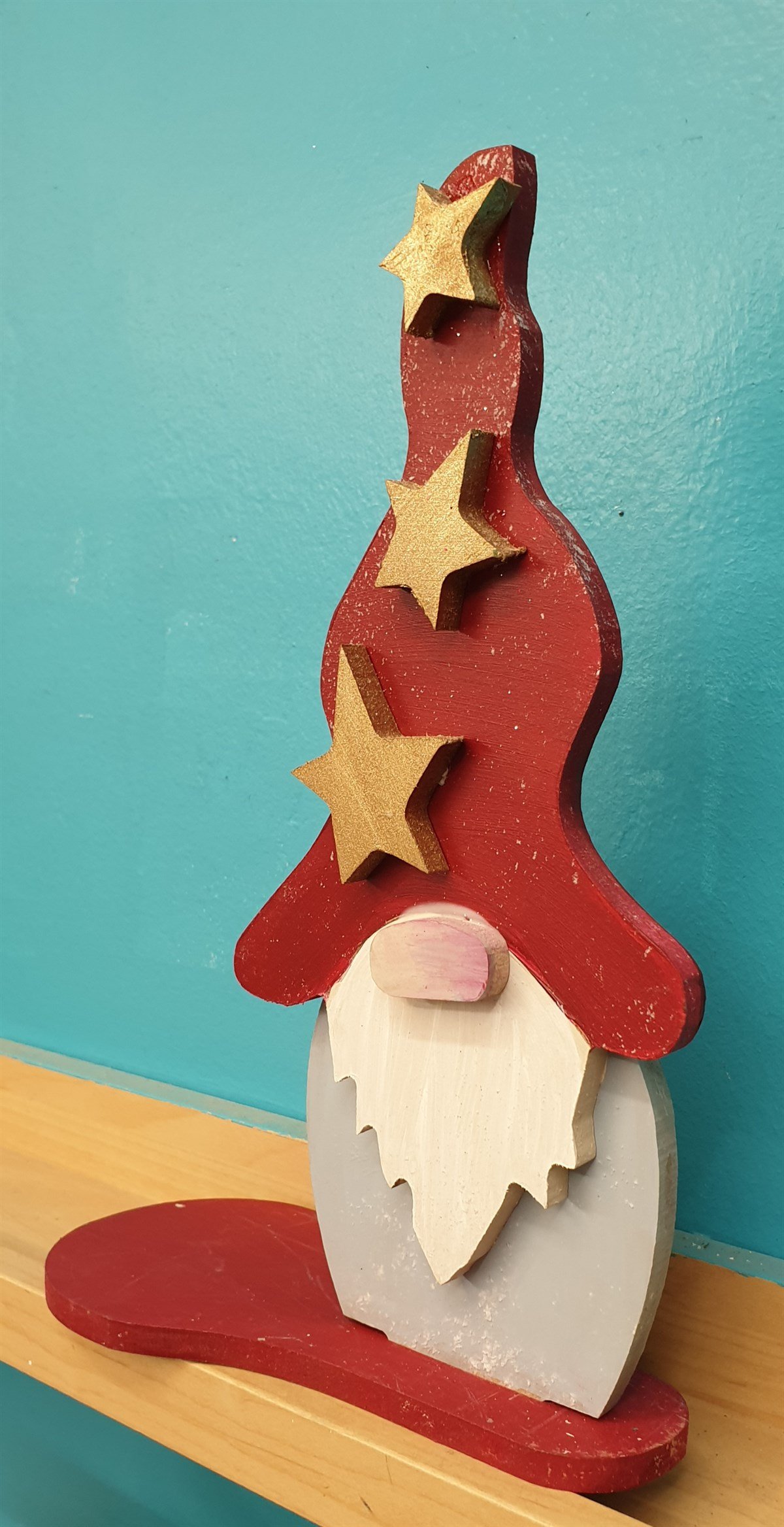 Markakanvas Dekoratif Yeniyıl,Yılbaşı Noel Baba süsü ,Mumluk