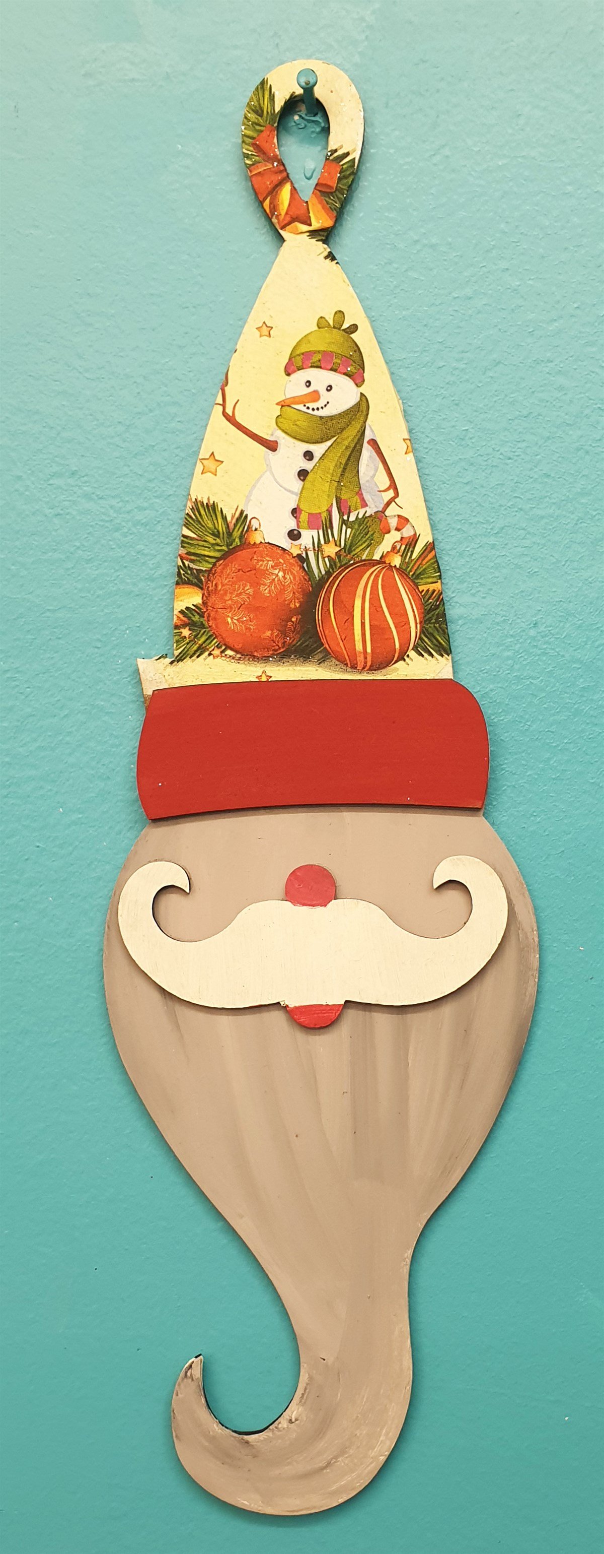 Markakanvas Dekoratif Yeniyıl,Yılbaşı Noel Baba Duvar Süsü