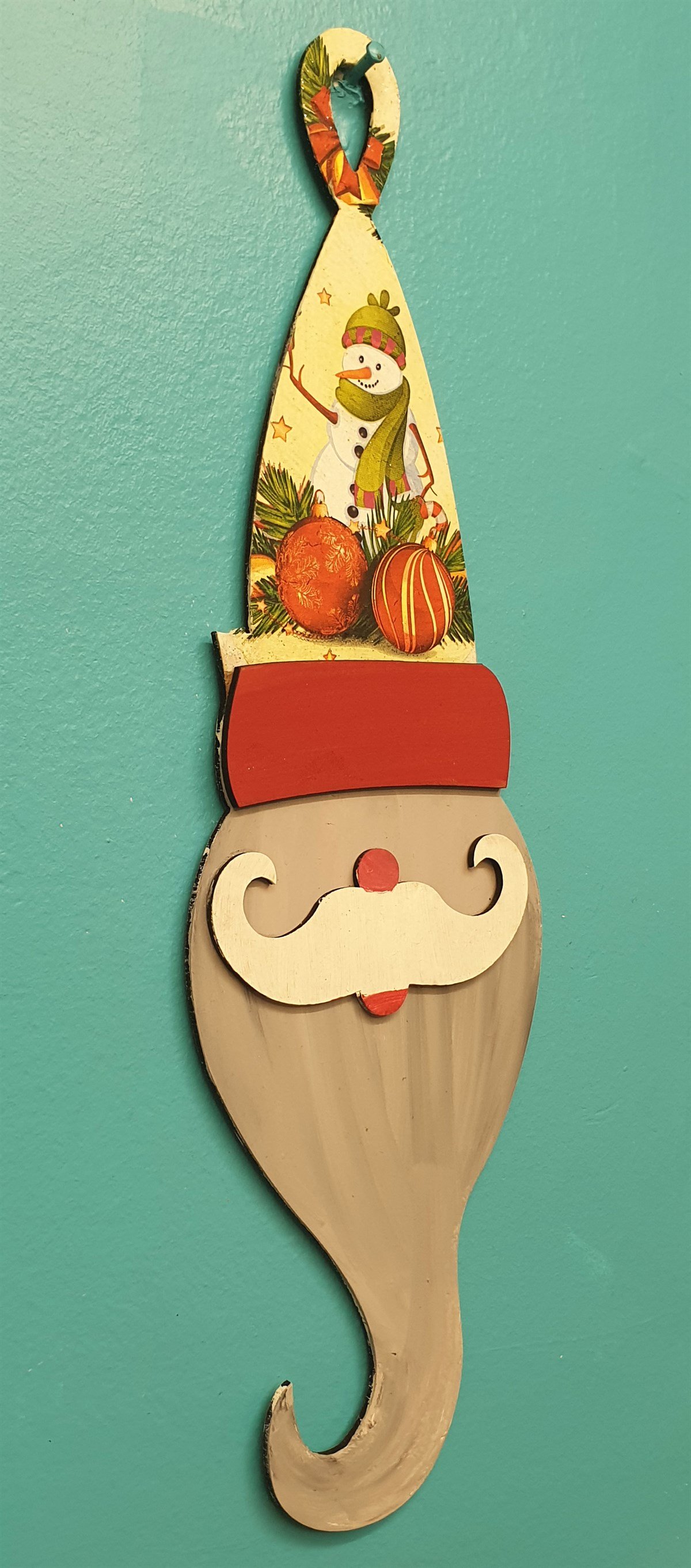Markakanvas Dekoratif Yeniyıl,Yılbaşı Noel Baba Duvar Süsü