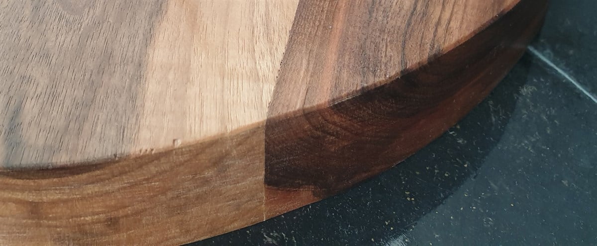 Markakanvas Doğal Ahşap Masif CEVİZ Ağacı Duvar Saati   Çap 40 cm