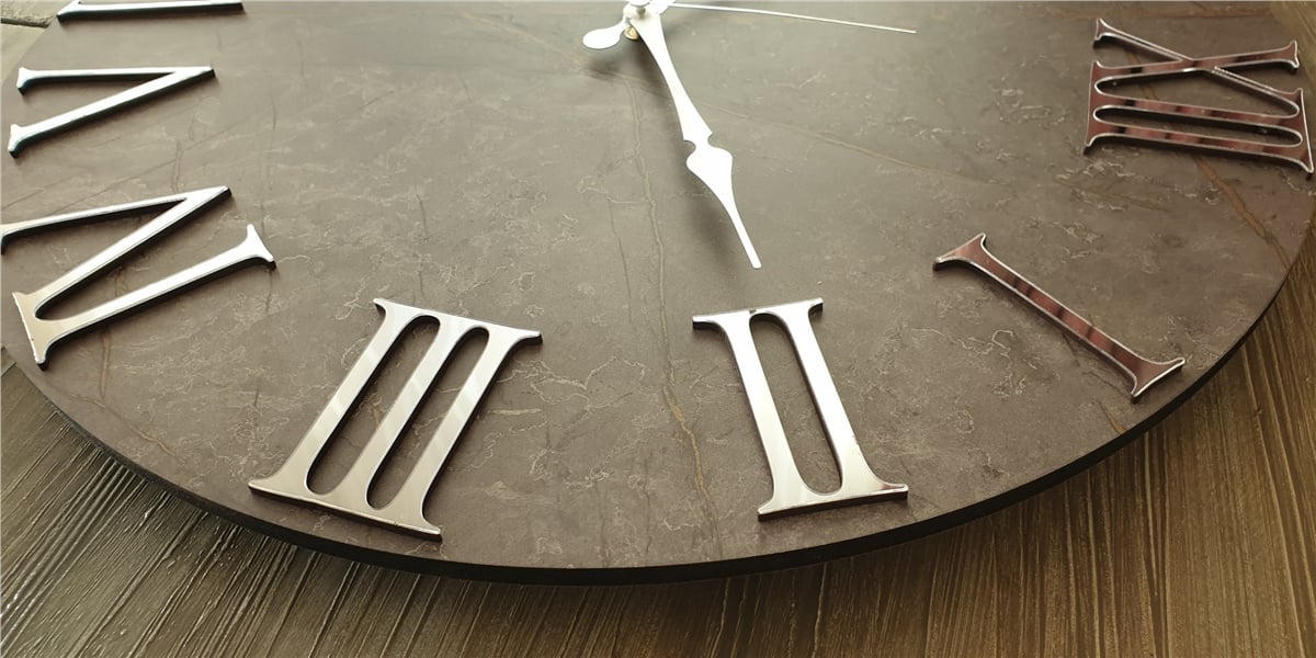 Markakanvas Mermer Desenli  Duvar Saati   ( Çap 50 cm - 80 cm )