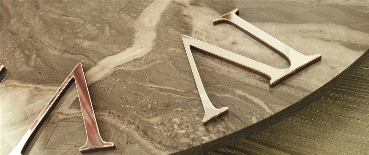 Markakanvas Mermer Desenli  Duvar Saati   ( Çap 50 cm - 80 cm )