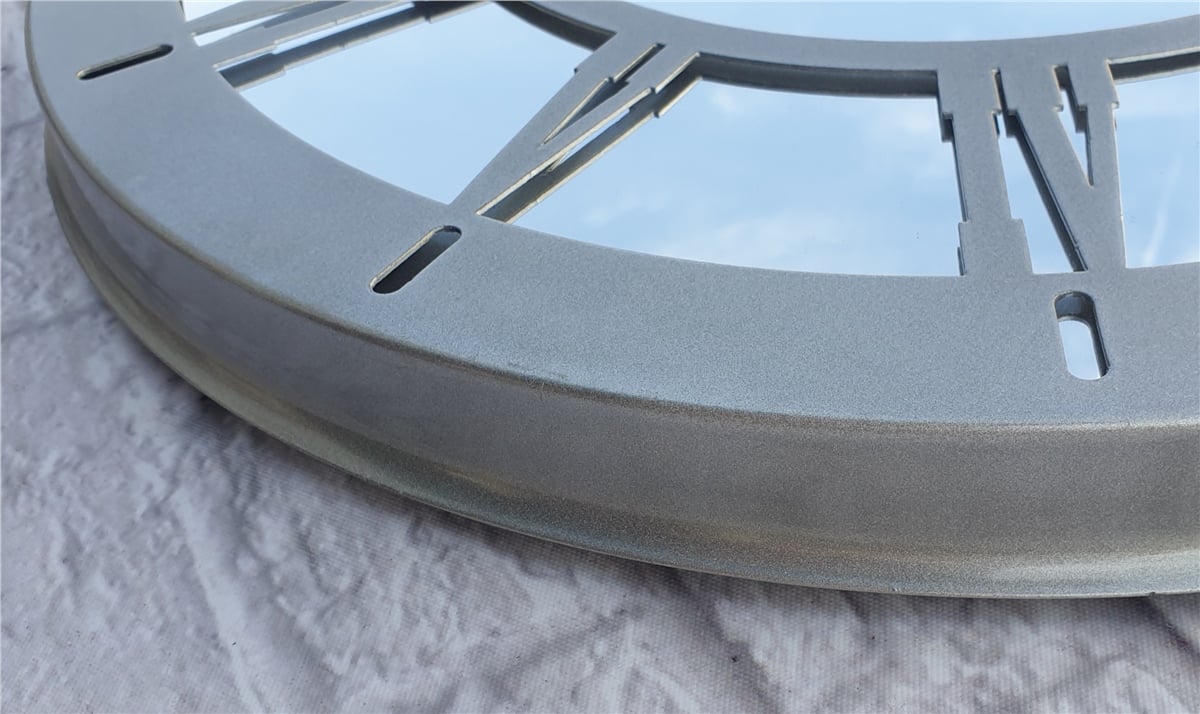 Markakanvas Metal  AYNALI Duvar Saati  ( Çap 50 cm -Çap 80 cm )