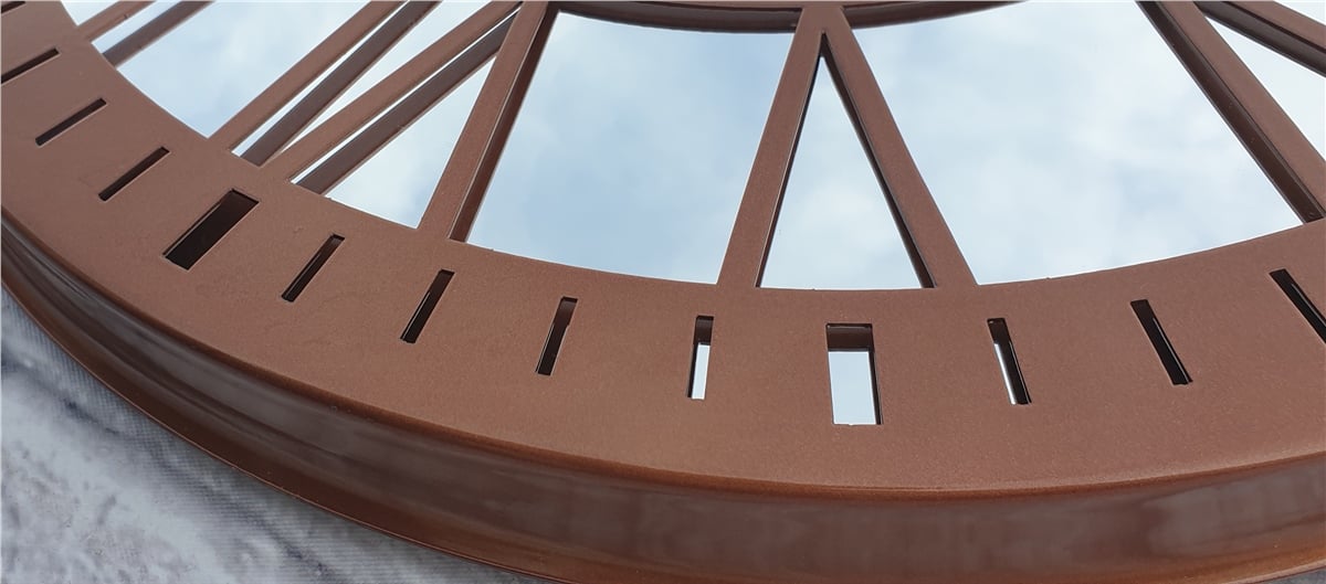 Markakanvas Metal  AYNALI Duvar Saati  ( Çap 50 cm -Çap 80 cm )