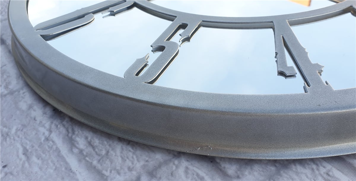 Markakanvas Metal  AYNALI Duvar Saati  ( Çap 50 cm -Çap 80 cm )