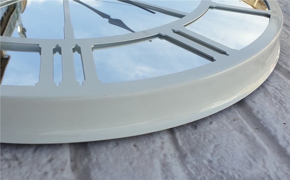 Markakanvas Metal  AYNALI Duvar Saati  ( Çap 50 cm -Çap 80 cm )