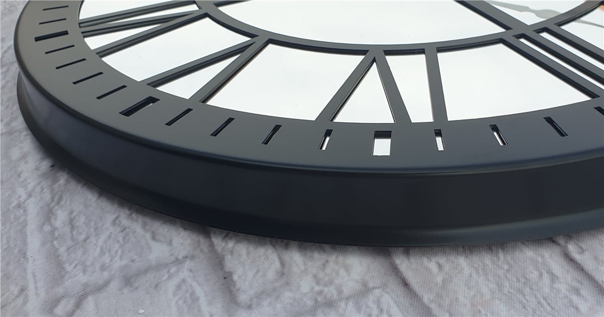 Markakanvas Metal  AYNALI Duvar Saati  ( Çap 50 cm -Çap 80 cm )