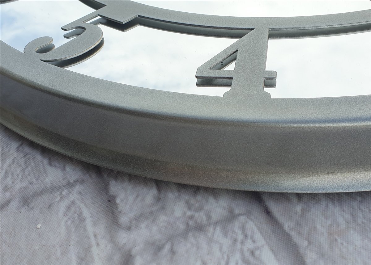 Markakanvas Metal  AYNALI Duvar Saati  ( Çap 50 cm -Çap 80 cm )