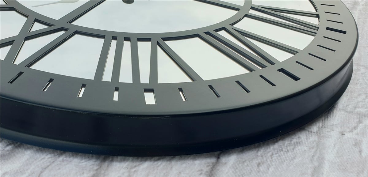 Markakanvas Metal  AYNALI Duvar Saati  ( Çap 50 cm -Çap 80 cm )