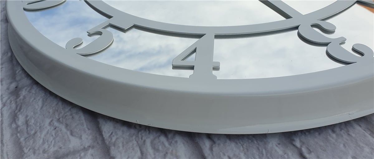 Markakanvas Metal  AYNALI Duvar Saati  ( Çap 50 cm -Çap 80 cm )