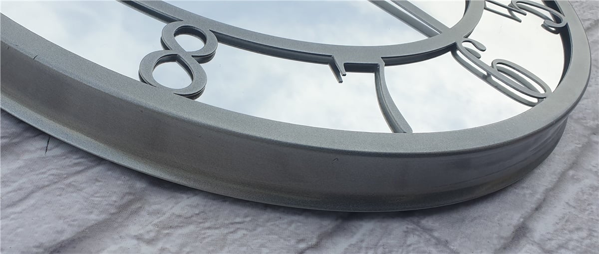 Markakanvas Metal  AYNALI Duvar Saati  ( Çap 50 cm -Çap 80 cm )