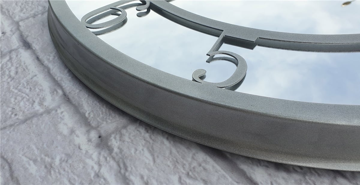 Markakanvas Metal  AYNALI Duvar Saati  ( Çap 50 cm -Çap 80 cm )
