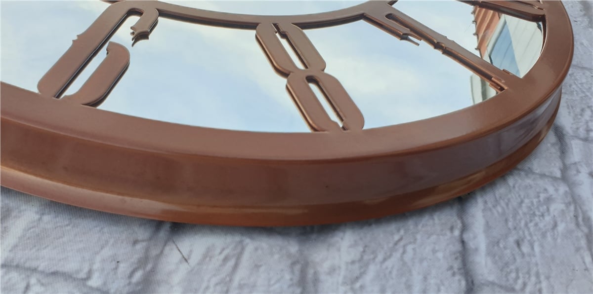 Markakanvas Metal  AYNALI Duvar Saati  ( Çap 50 cm -Çap 80 cm )