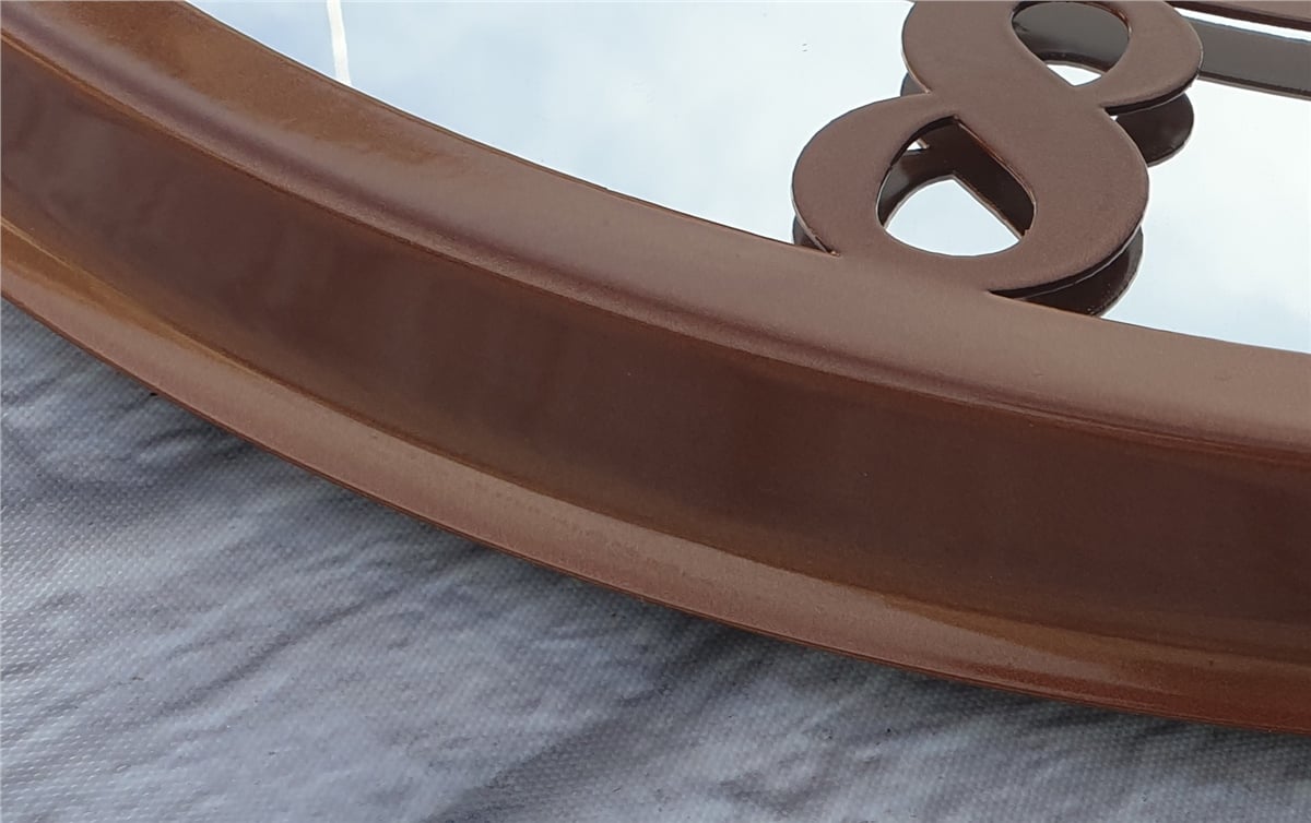 Markakanvas Metal  AYNALI Duvar Saati  ( Çap 50 cm -Çap 80 cm )