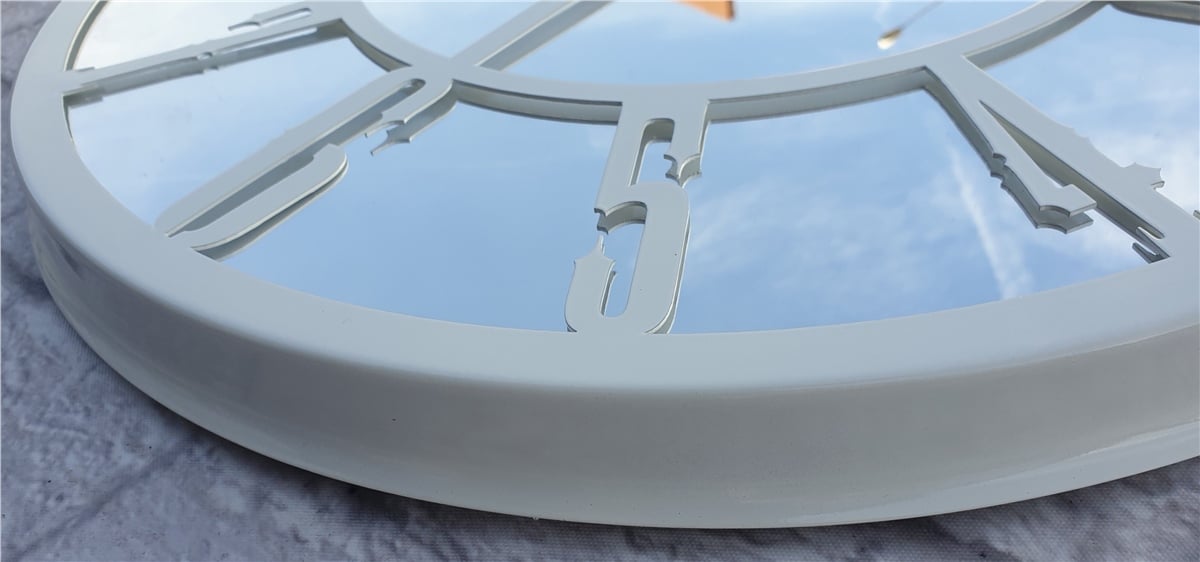 Markakanvas Metal  AYNALI Duvar Saati  ( Çap 50 cm -Çap 80 cm )